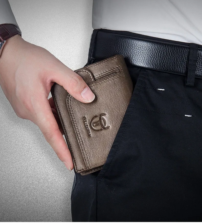 stylish leather wallet men