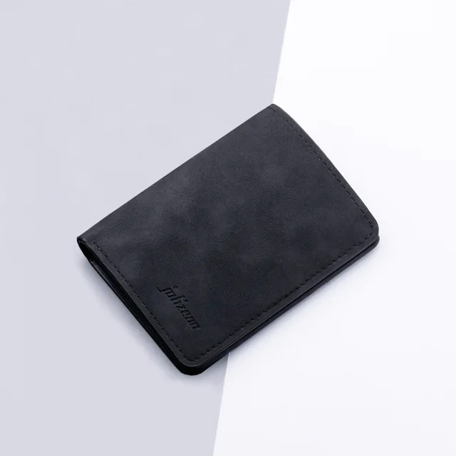 black wallet for men soft material