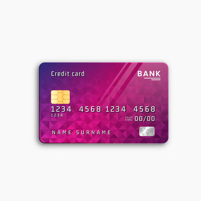 blank bank card standard
